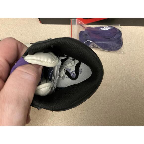 Nike Air Jordan 1 Retro High OG GS Court Purple Shoes Size 6.5Y/Women’s 8. Nice! - Picture 5 of 11